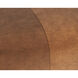 Elio 16 inch Cognac Leather Ottoman
